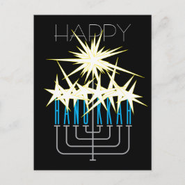 HANUKKAH LIGHTS FEIERTAGSPOSTKARTE