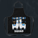 Hanukkah Llama Christmas Happy Llamakah Squad Cute Schürze<br><div class="desc">Funny llama alpaca Menorah gifts for women and men,  teens,  kids,  girls,  boys who love Hannukah,  Channukah Jewish Holidays,  Happy Llamakah,  Jewish llama Christmas stockings. Ideal gift for Christmas,  St. Nick,  New Year,  birthday gift and other holidays.</div>