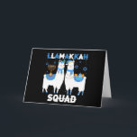 Hanukkah Llama Weihnachtsglücklich Llamakah Squad  Karte<br><div class="desc">Funny llama alpaca Menorah Geschenke für Frauen und Männer,  Teens,  Kinder,  Mädchen,  Jungen,  die Liebe Hannukah,  Channukah jüdischen Feiertagen,  Happy Llamakah,  jüdische Lama Weihnachtsfeiertage Strumpf. Ideal für Weihnachten,  St. Nick,  Neujahr,  Geburtstagsgeschenk und andere Feiertage.</div>