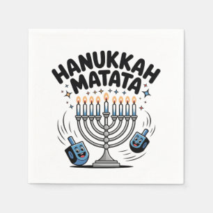 Hanukkah Matata Lustiges Jüdisches Hanukkah Serviette