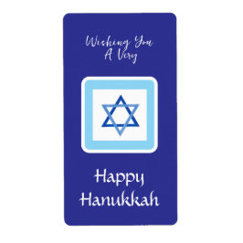 HANUKKAH-Meldung Blaues Rechteck