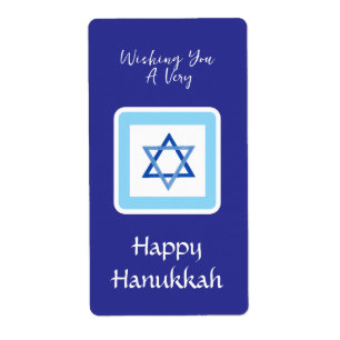 HANUKKAH-Meldung Blaues Rechteck