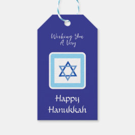 HANUKKAH-Meldung Blue Geschenkanhänger