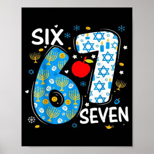 Hanukkah-Menora Dreidel 67 Festliches Chanukka Sec Poster
