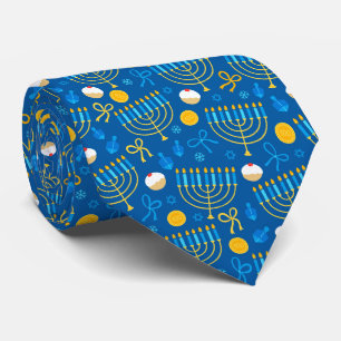 Hanukkah-Menora-Halskrawatte Krawatte
