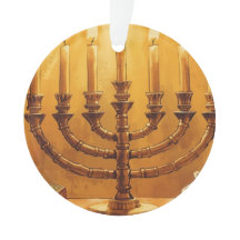 Hanukkah-Menora-Lichterfest-Ornament