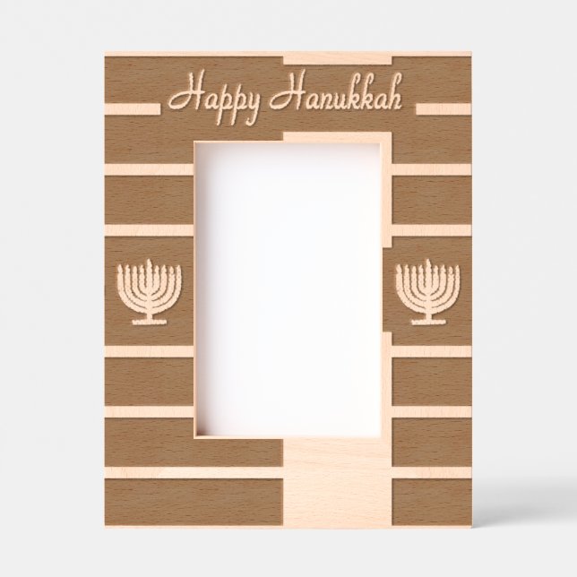 Hanukkah Menorah 4Sarah Laser Geätzte Rahmen (Vorderseite)