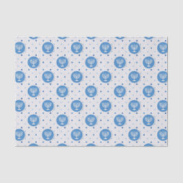 Hanukkah Menorah auf Polka Dots Seidenpapier