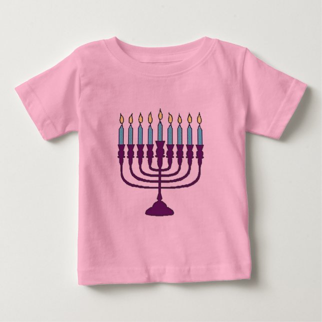 Hanukkah Menorah Baby T-shirt (Vorderseite)