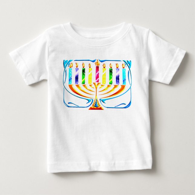 Hanukkah Menorah - Chanukah Menorah Baby T-shirt (Vorderseite)