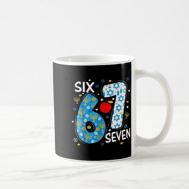 Hanukkah Menorah Dreidel 67 Festive Chanukah Six S Kaffeetasse (Rechts)