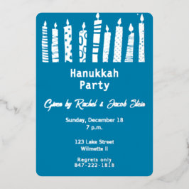 Hanukkah menorah folieneinladung