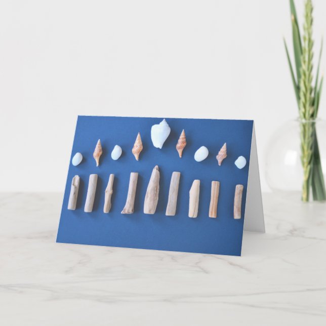 Hanukkah Menorah Karte (Vorderseite)