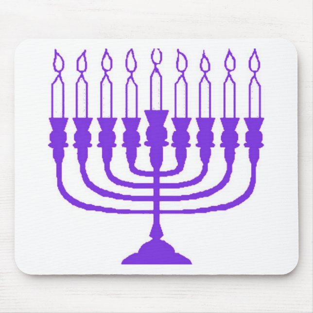 Hanukkah Menorah Mousepad (Vorne)