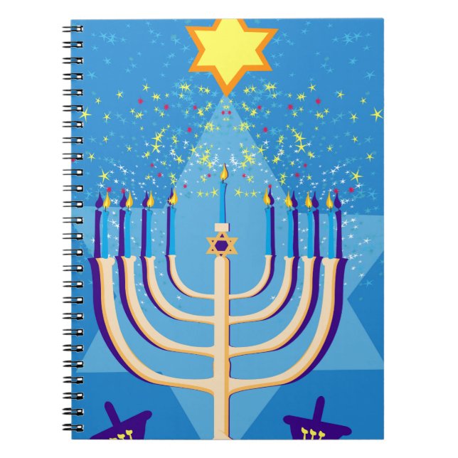 hanukkah menorah notizblock (Vorderseite)