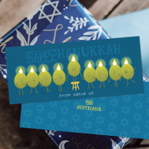 Hanukkah Menorah Olives | Aquamarin Blue Group Car