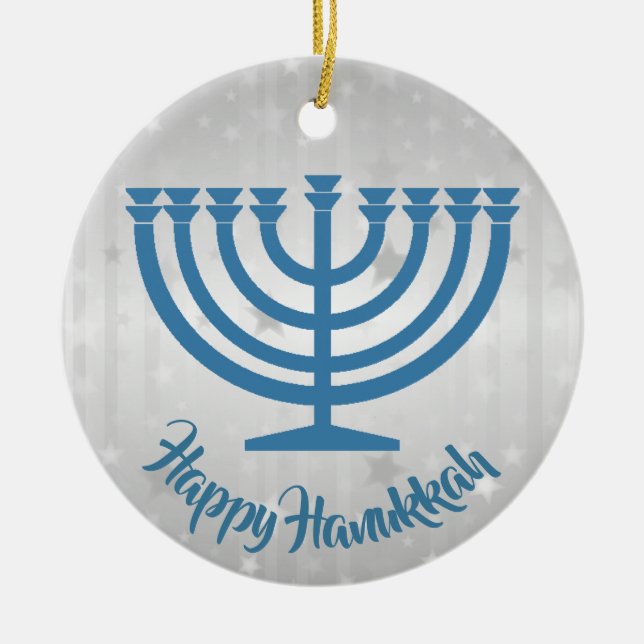 Hanukkah Menorah Ornament (Vorne)