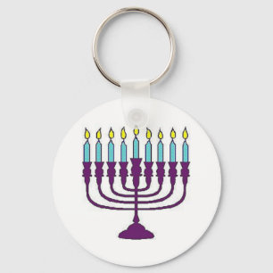 Hanukkah Menorah Schlüsselanhänger