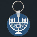 Hanukkah Menorah Schlüsselanhänger<br><div class="desc">Menorah</div>