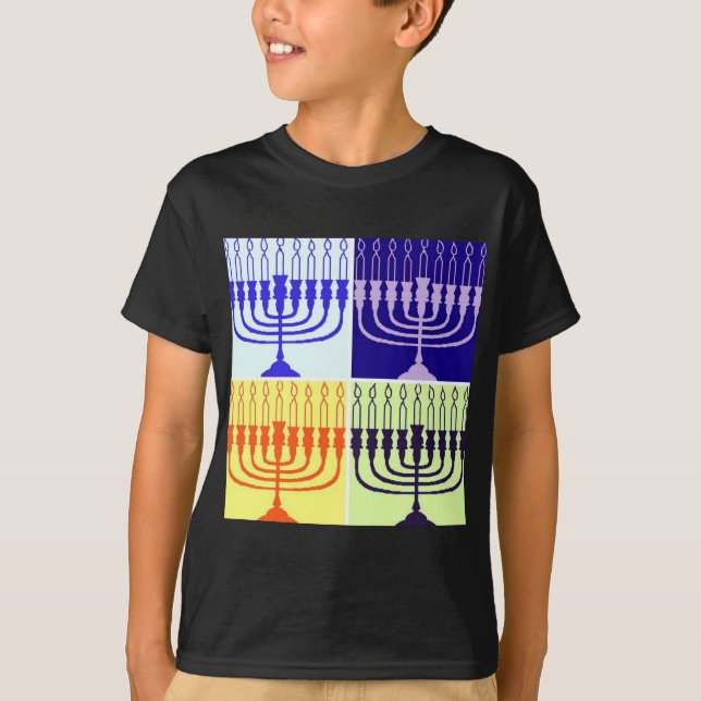 Hanukkah Menorah T-Shirt (Vorderseite)