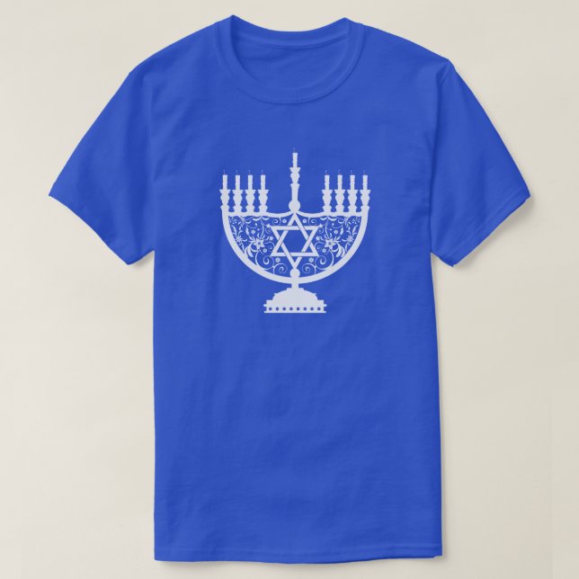 Hanukkah Menorah T-Shirt (Design vorne)