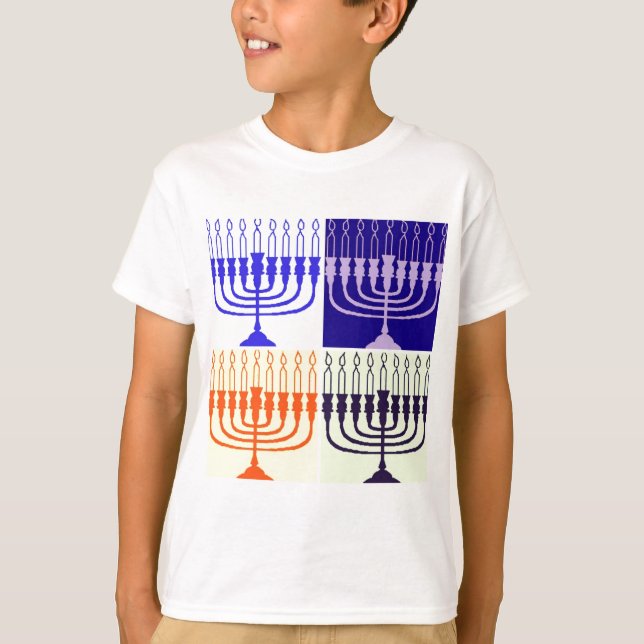 Hanukkah Menorah T-Shirt (Vorderseite)
