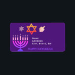 Hanukkah Menorah und Dreidels Adressaufkleber<br><div class="desc">.Feiern Sie acht Tage und acht Nächte des Festivals der Lichter mit Hanukkah-Karten und Geschenken. Das Lichterfest ist hier. Lächle die Menorah,  spiele mit dem dreiel und feiere auf Latkes und Sufganiyots. Feiern Sie den Geist von Hanukkah mit Freunden,  Familie und Lieben,  indem Sie ihnen Happy Hanukkah wünschen.</div>