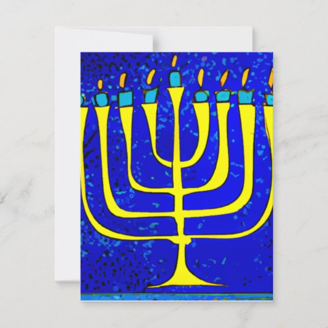 Hanukkah Mitteilungskarte (Vorderseite)