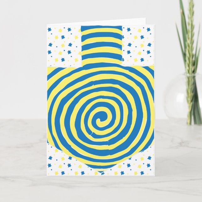Hanukkah-Mitteilungskarten - Personalisierungsopti Feiertagskarte (Vorderseite)