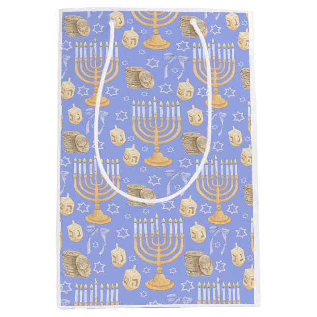Hanukkah Mittlere Geschenktüte (Vorderseite)
