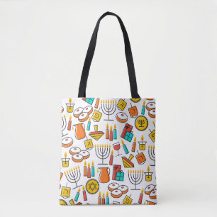 Hanukkah nahtloses Muster. Jewish Holiday Hanukkah Tasche