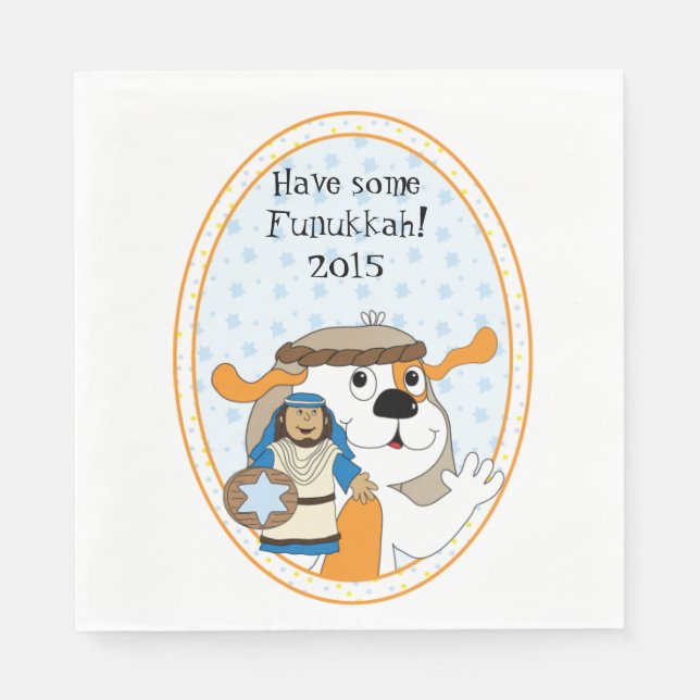 Hanukkah Napkins Luncheon Standard Personalize Serviette (Vorderseite)