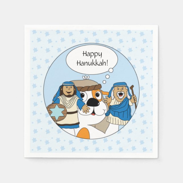 Hanukkah Napkins personalisieren Serviette (Vorderseite)