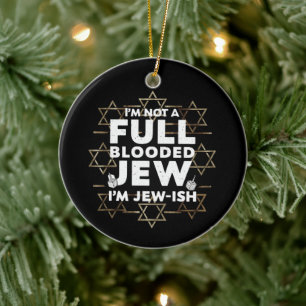 Hanukkah Nicht Vollblutjude Jüdisch Chanukah Keramik Ornament