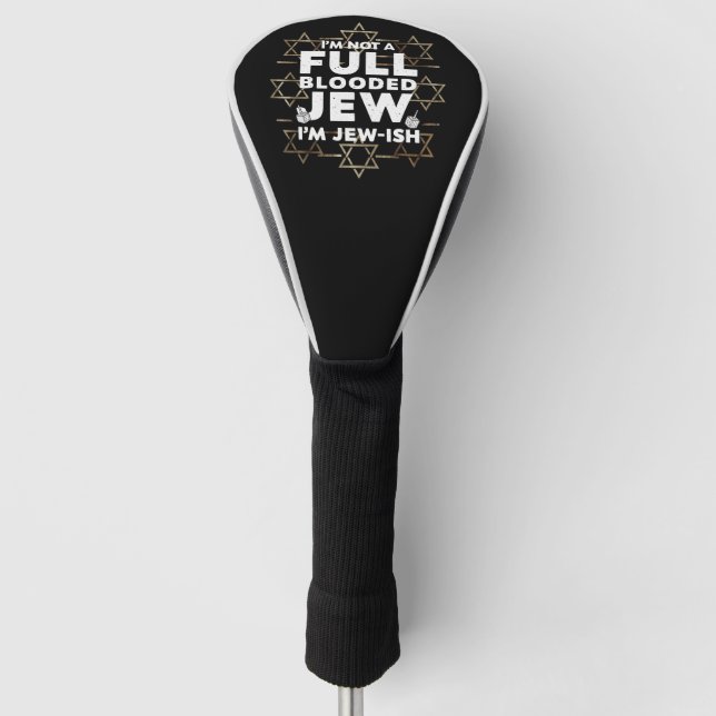 Hanukkah nicht vollständig blutrünstige jüdische C Golf Headcover (Vorderseite)