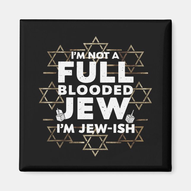Hanukkah nicht vollständig blutrünstige jüdische C Magnet (Vorne)