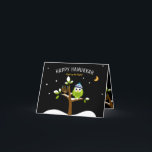 Hanukkah Niedlich Owl & Menorah Lupen Feiertagskarte<br><div class="desc">Dieses Niedliche Hanukkah Owl & Menorah in einem Schneebaum macht total Spaß! Teilen Sie Ihre besten Wünsche und erfreuen Sie Familie & Freunde mit benutzerdefinierten Chanukkah-Karten! Leck die Nächte auf. Entworfen, um alle Lächeln in dieser Feriensaison zu machen. Alle Texte können leicht geändert oder gelöscht werden. Wenn Sie eine Variante...</div>