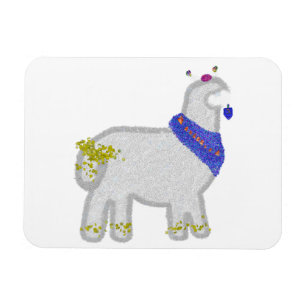 Hanukkah Niedliches Alpaka Feliz Janucá Magnet
