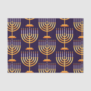 Hanukkah Packpapier menorah glücklichen Urlaub Seidenpapier
