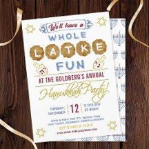 Hanukkah Party Funny | Gesamter Latke Fun