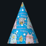 Hanukkah Party Hat "Hund, Katze, Maus und Vogel" Partyhütchen<br><div class="desc">Hanukkah Party Hat "Hund,  Katze,  Maus und Vogel" Fügen Sie Ihrem Hanukkah Party mit diesen niedlichen und bunten Party Hüte.  Lasst uns das Party anfangen! Genießen Sie unsere passenden Teller,  Servietten und Becher. Happy Hanukkah/Chanukah Sameach! Vielen Dank für Ihr Kommen und Shopping!!!</div>