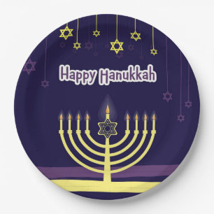 Hanukkah Party liefert Papierdruckpapier-Teller Pappteller