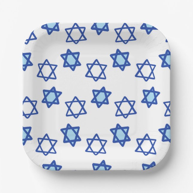 Hanukkah Party Star von David Blue Pappteller (Vorderseite)