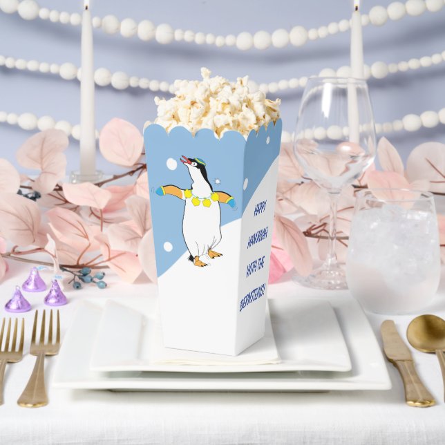 Hanukkah Penguins Gefälligkeitsboxen Geschenkschachtel (Hochzeit)