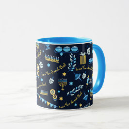 Hanukkah Personalisiert Menorah Dreidel Tasse