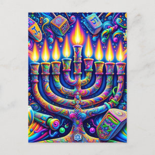 Hanukkah Postkarte