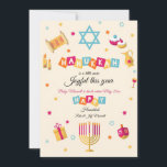 Hanukkah Pregnancy Announcement Holiday Card Feiertagskarte<br><div class="desc">A delightful Hanukkah pregnancy announcement card with all the elemente of Hanukkah, your holiday wishes, and great news! (Design vector created by freepik - www.freepik.com) The card is easy to customize with your wording, machen, machen, machen, was Mitbewohner und paper shape options. Nicht exakt what you're looking for? All our...</div>