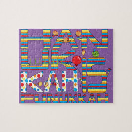 Hanukkah Puzzle für Kinder "Hanukkah ist Funukkah"