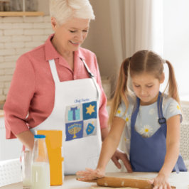 Hanukkah Quilt Collage Personalisierte Schürze