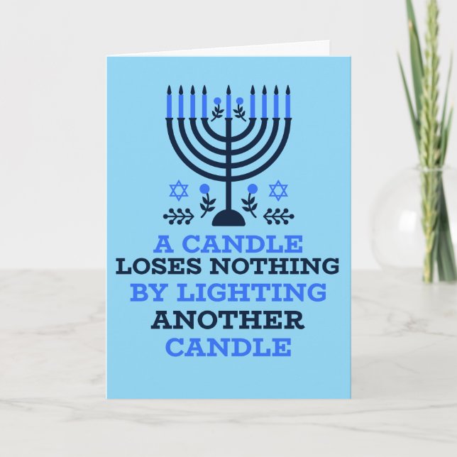 Hanukkah Quote Hanukkah Card  Karte (Vorderseite)